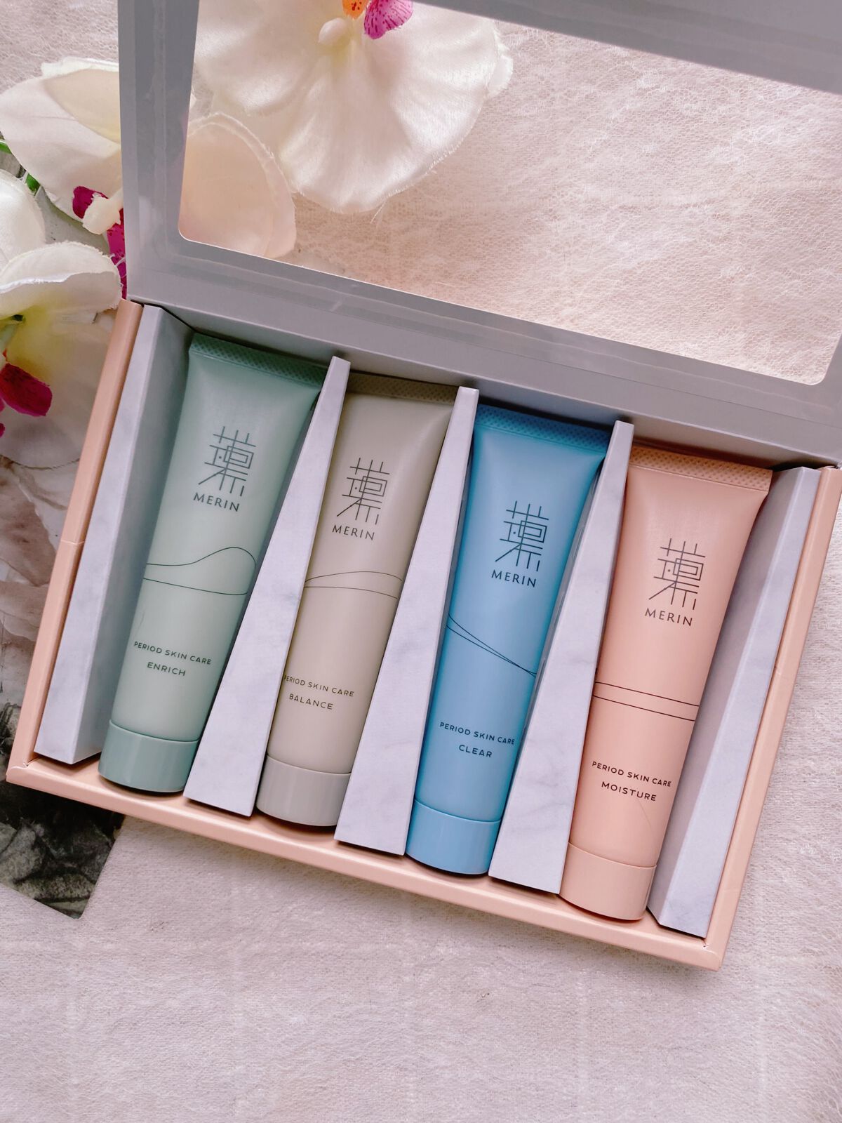 ピリオドスキンケア 美容ジェルクリーム マンスリーセット /MERIN/スキンケアキットを使ったクチコミ(9枚目)