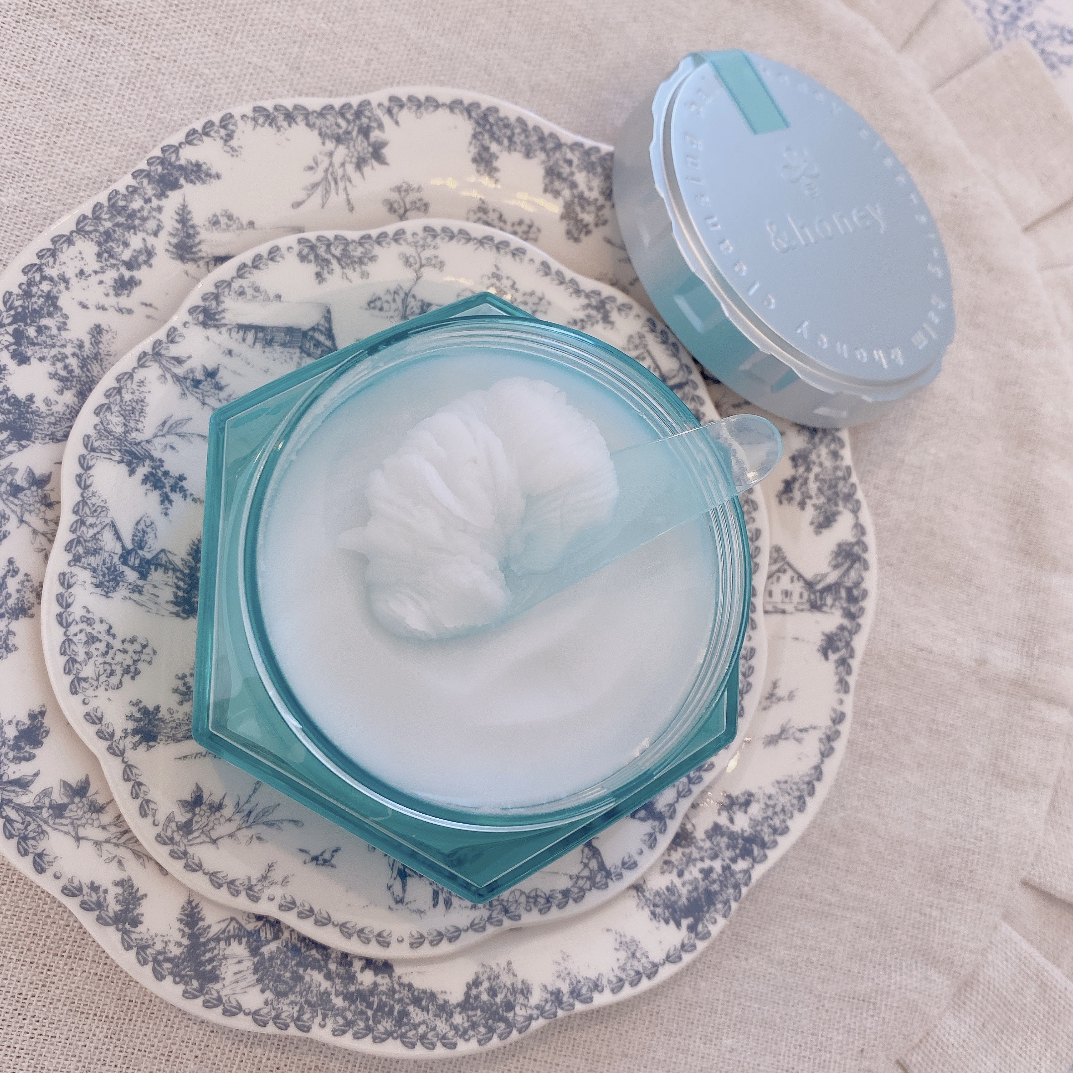 アンドハニー サボン クレンジングバーム ブルークレイ/&honey/クレンジングバームを使ったクチコミ（2枚目）