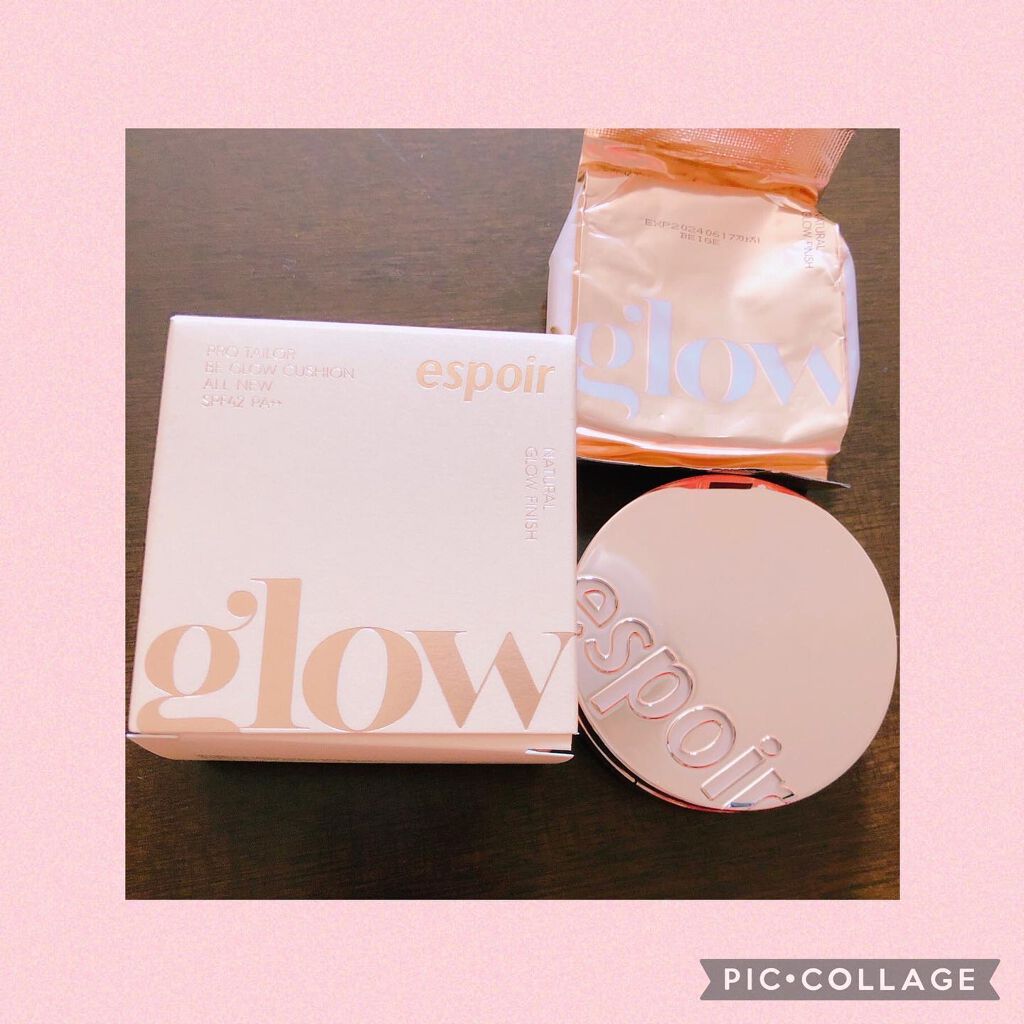 プロテーラービーグロウクッション(オールニュー)/espoir/クッションファンデーションを使ったクチコミ(4枚目)