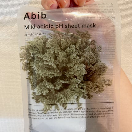 弱酸性PHシートマスク 復活草フィット/Abib /シートマスク・パックを使ったクチコミ(1枚目)