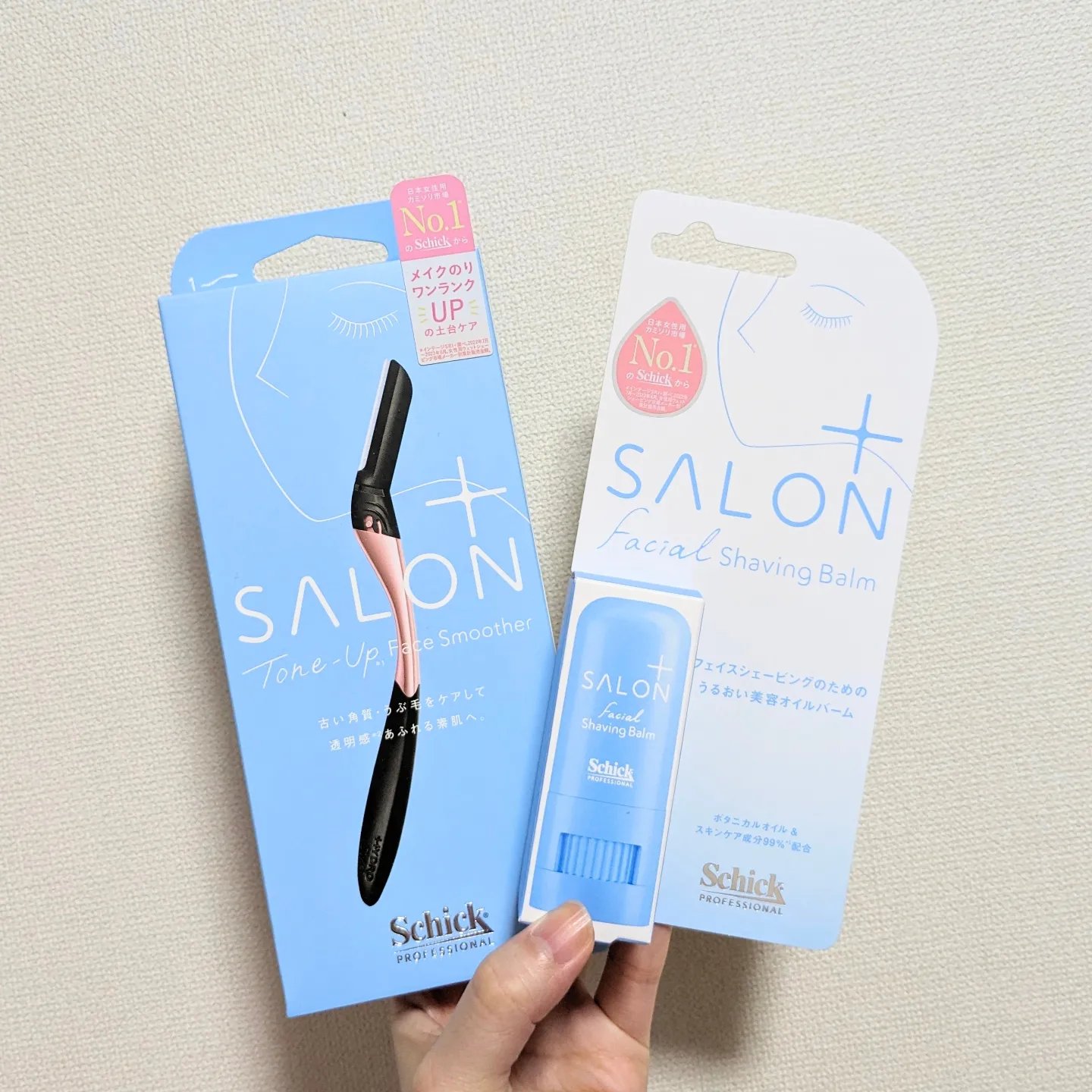 サロンプラス トーンアップ フェイススムーサー ホルダー（刃付き）/サロンプラス/シェーバーを使ったクチコミ（2枚目）