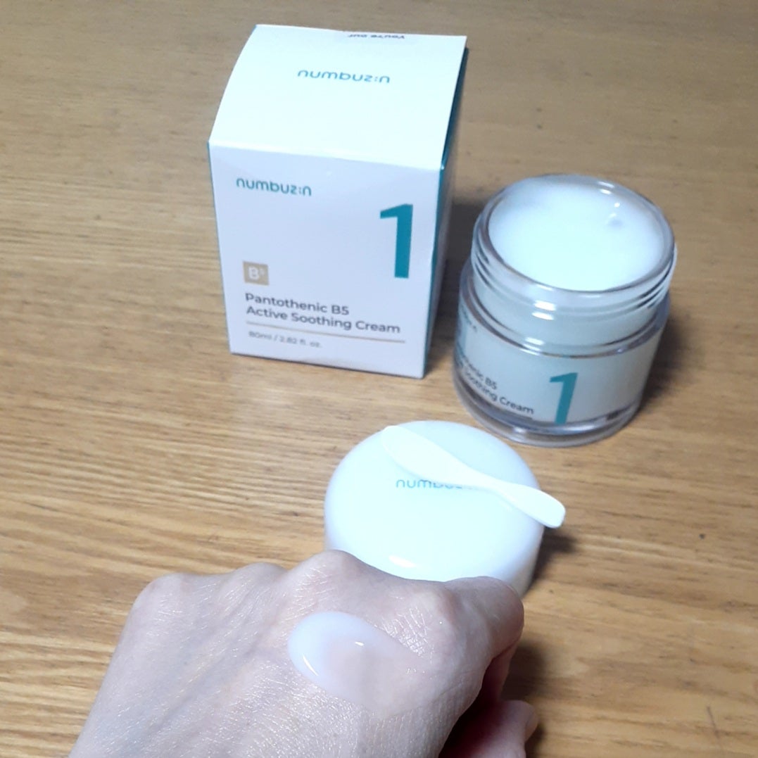 1番 塗るパントテン酸スージングクリーム/numbuzin/フェイスクリームを使ったクチコミ(1枚目)