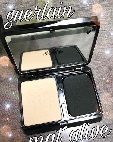 GUERLAIN ランジュリー ド ポー コンパクト マット アライブのクチコミ「またまたエーゲ海購入品(*´꒳`*)
大好きなゲランの新しいパウダーファンデ✨
ランジュリード.....」（1枚目）