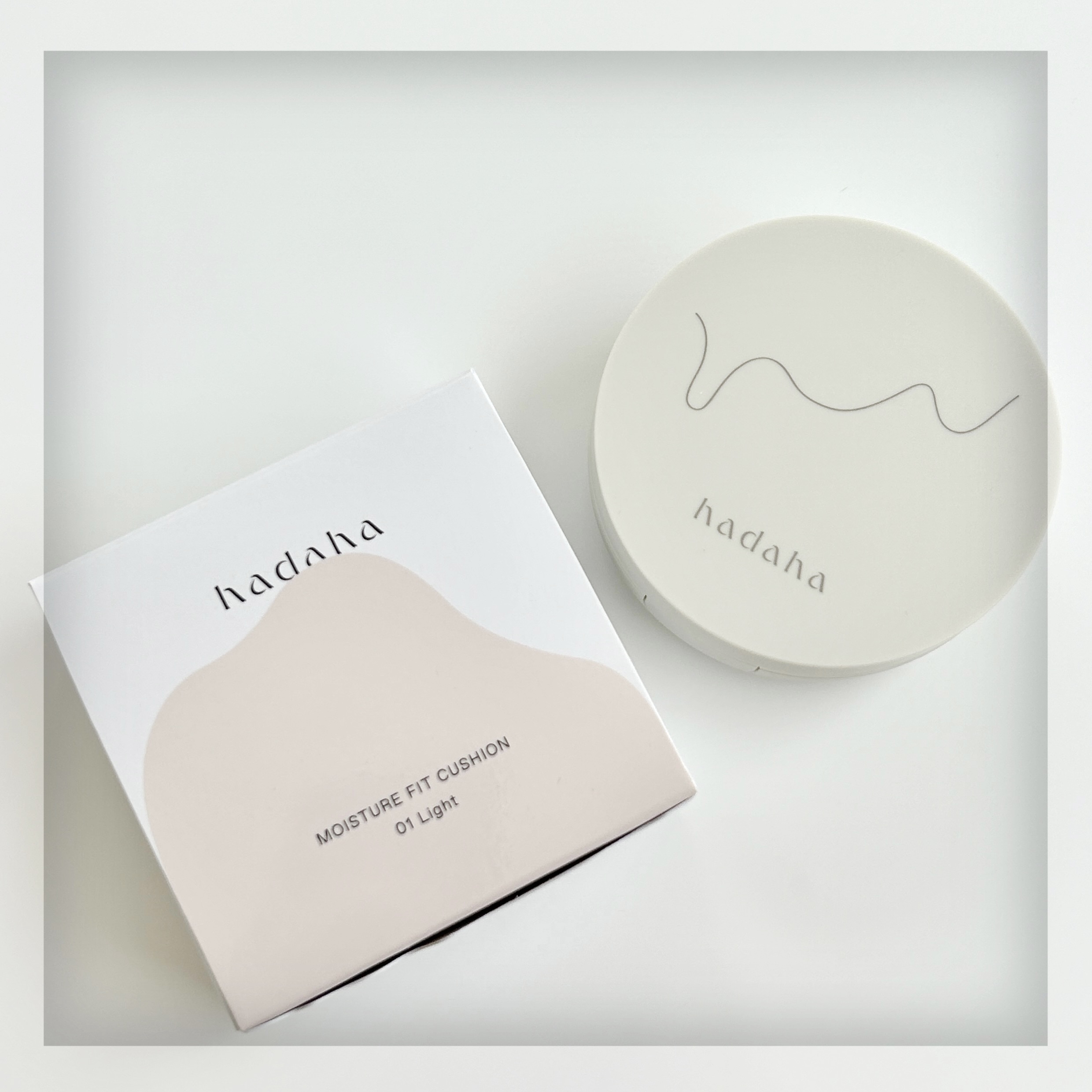 モイスチャーフィットクッション 01 ライト/hadaha/クッションファンデーションを使ったクチコミ（1枚目）