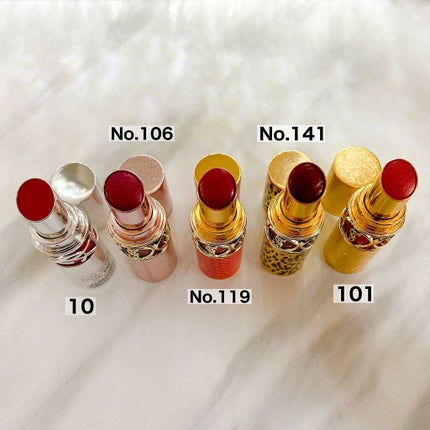 ルージュ ヴォリュプテ シャイン コレクター (NOEL LOOK 2021)/YVES SAINT LAURENT BEAUTE/口紅を使ったクチコミ(2枚目)