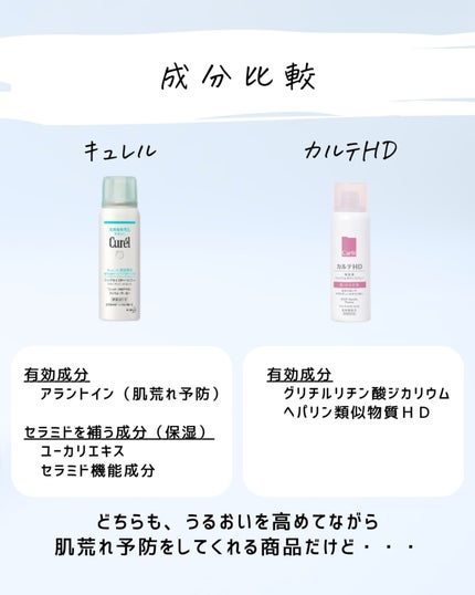 とまと村長@化粧品研究者 on LIPS 「キュレルとカルテHDを比較!これからの時期、お風呂上がりにスプ..」(4枚目)