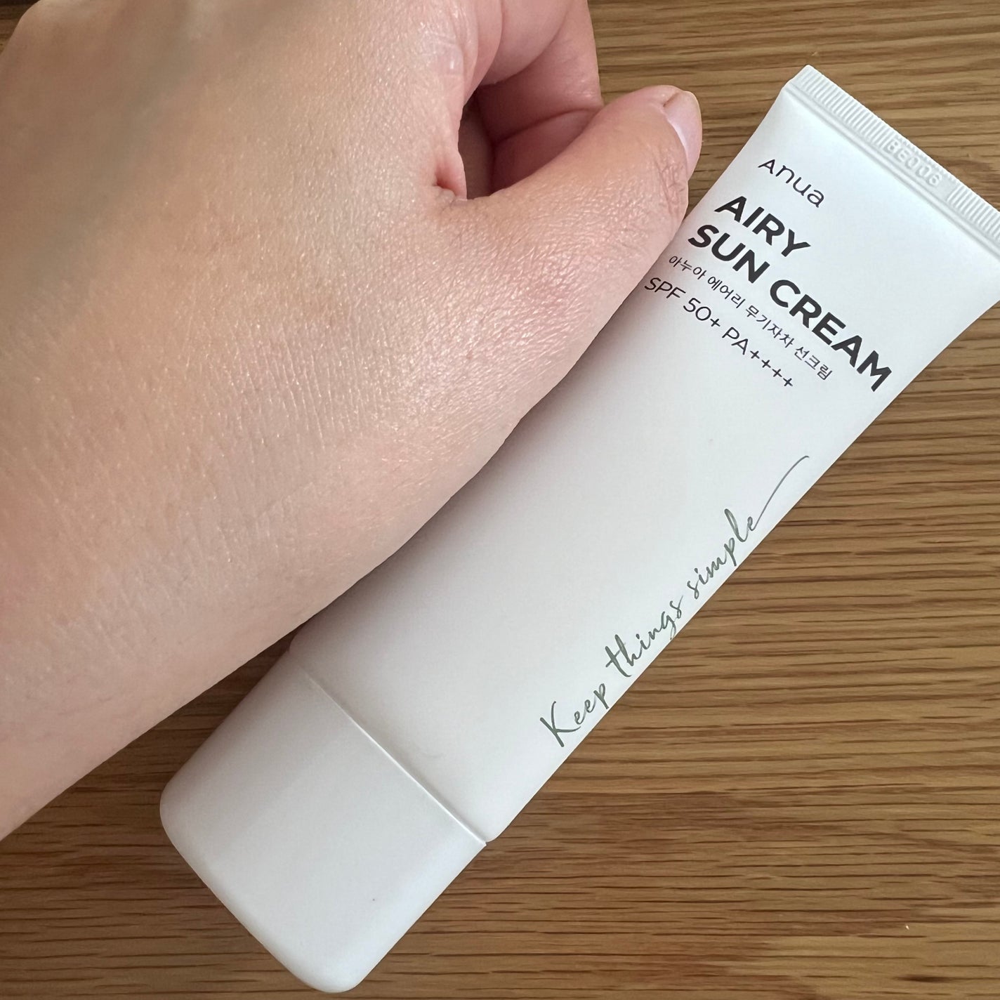 エアリーサンクリーム SPF50+PA++++/Anua/日焼け止めクリームを使ったクチコミ(3枚目)