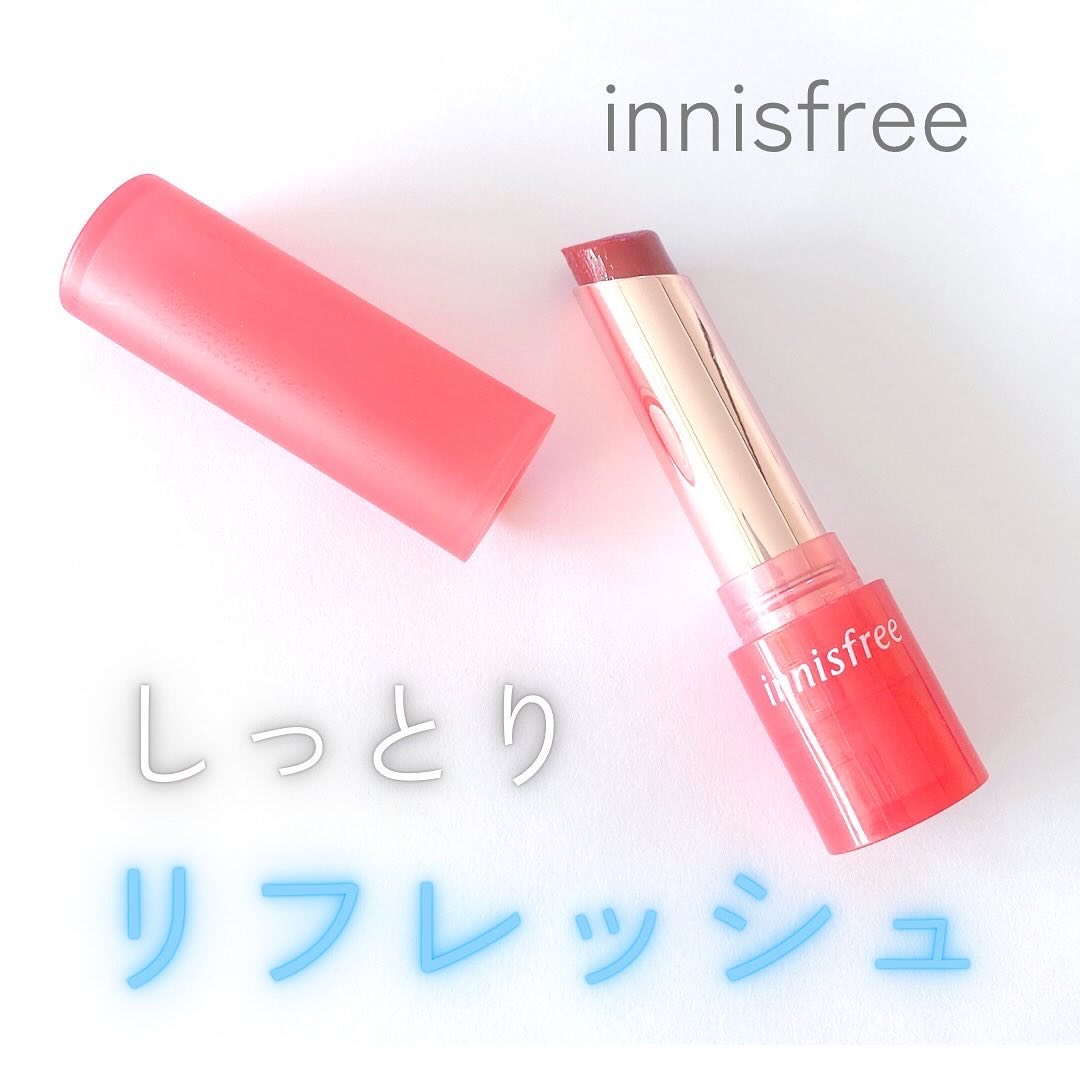 デューイティント リップバーム #5 パワーチェリー/innisfree/リップティントを使ったクチコミ（1枚目）