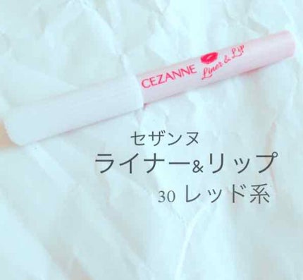 ライナー&リップ/CEZANNE/口紅を使ったクチコミ(1枚目)