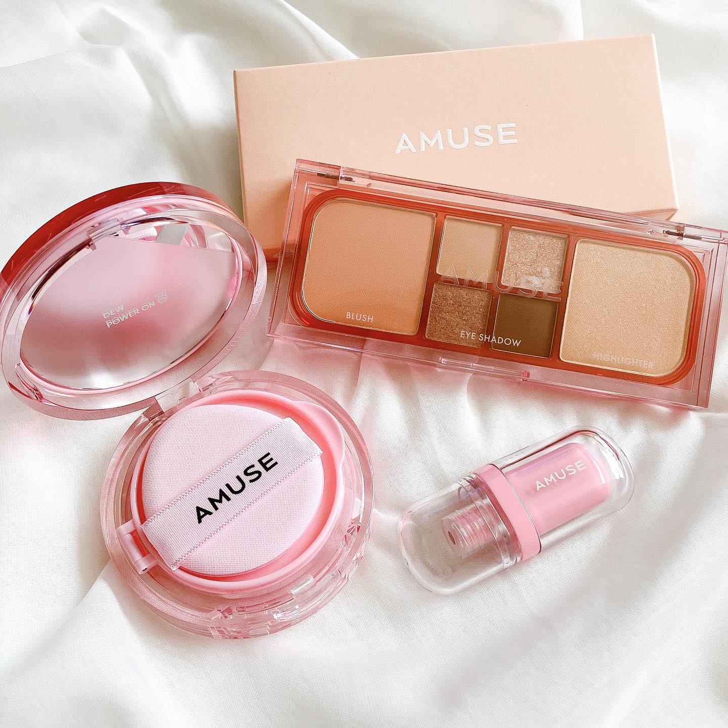 ヴィーガンフェイスオールパレット 01ムーングロウ/AMUSE/アイシャドウパレットを使ったクチコミ（1枚目）