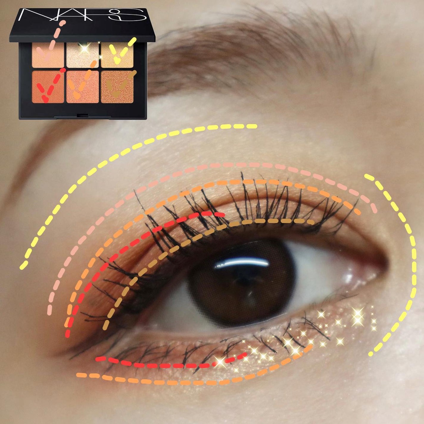 ヴォワヤジュールアイシャドウパレット/NARS/アイシャドウパレットを使ったクチコミ(5枚目)