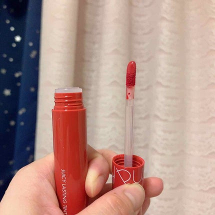 ジューシーラスティングティント/rom&nd/リップティントを使ったクチコミ(3枚目)