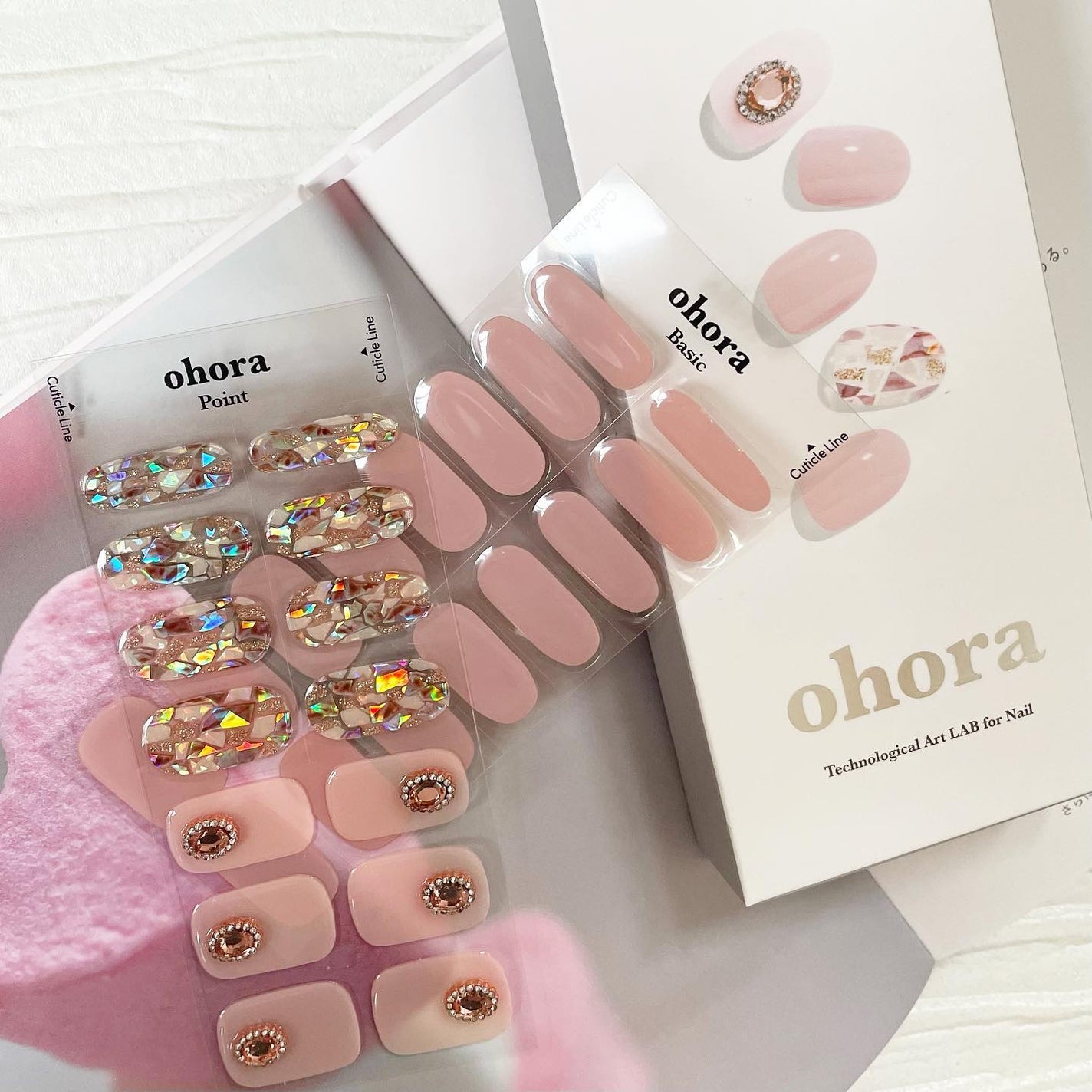 セミキュアジェルネイル(ハンド)/ohora/ネイルシールを使ったクチコミ(1枚目)