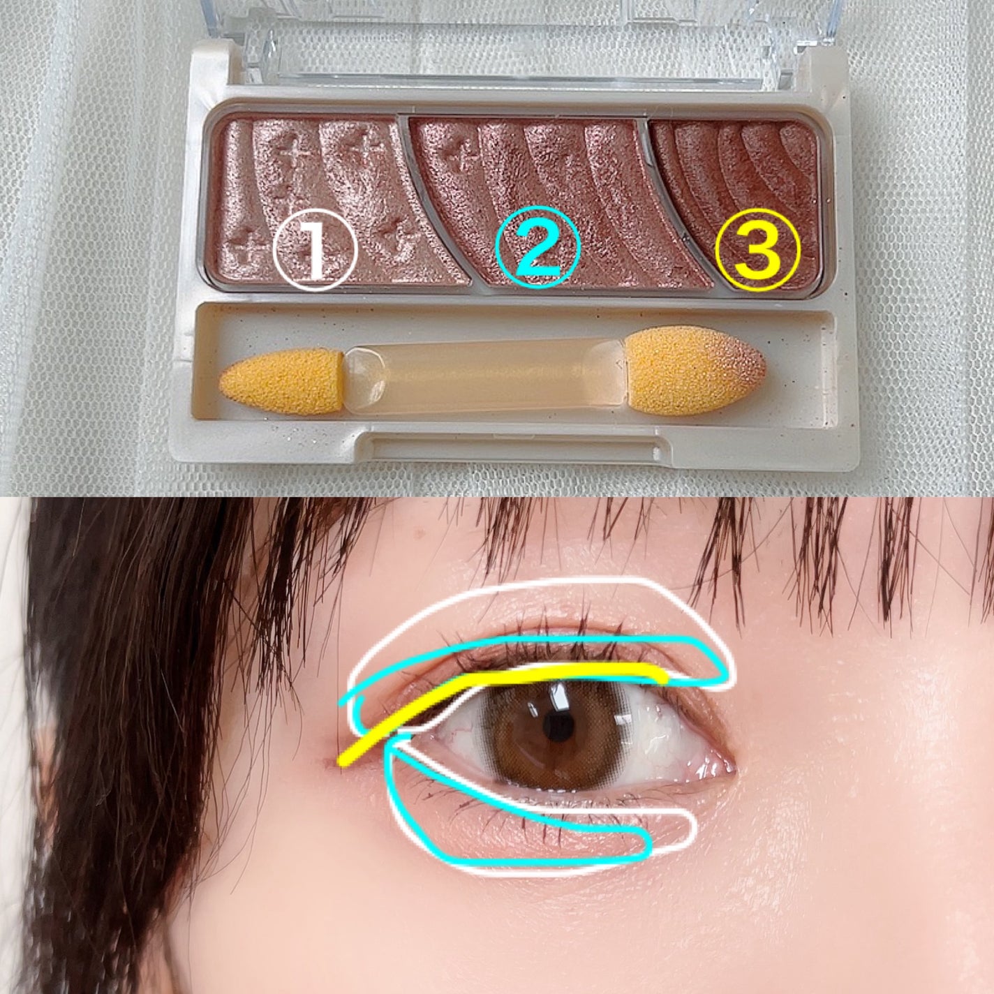 トーンアップアイシャドウ/CEZANNE/アイシャドウパレットを使ったクチコミ(6枚目)