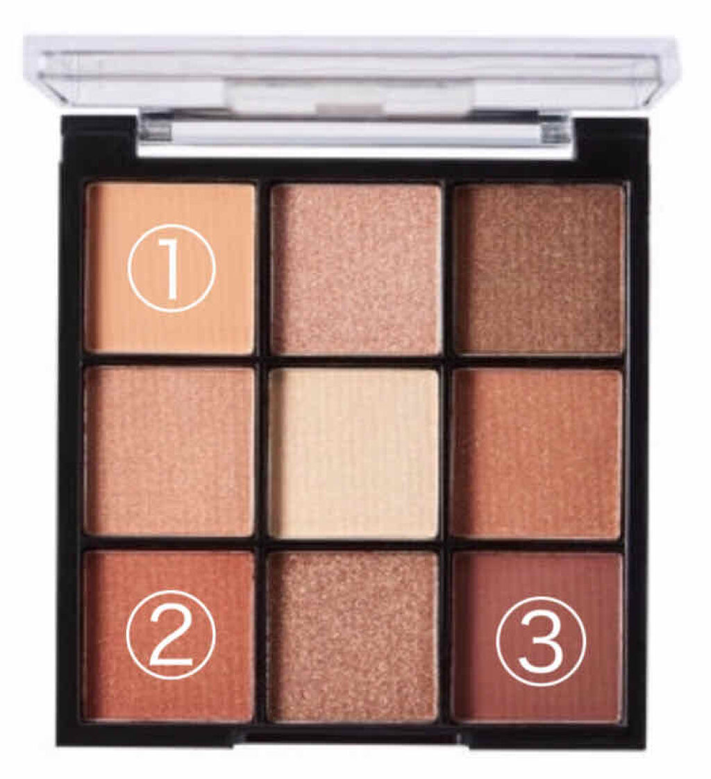 UR GLAM　BLOOMING EYE COLOR PALETTE/U R GLAM/アイシャドウパレットを使ったクチコミ（2枚目）