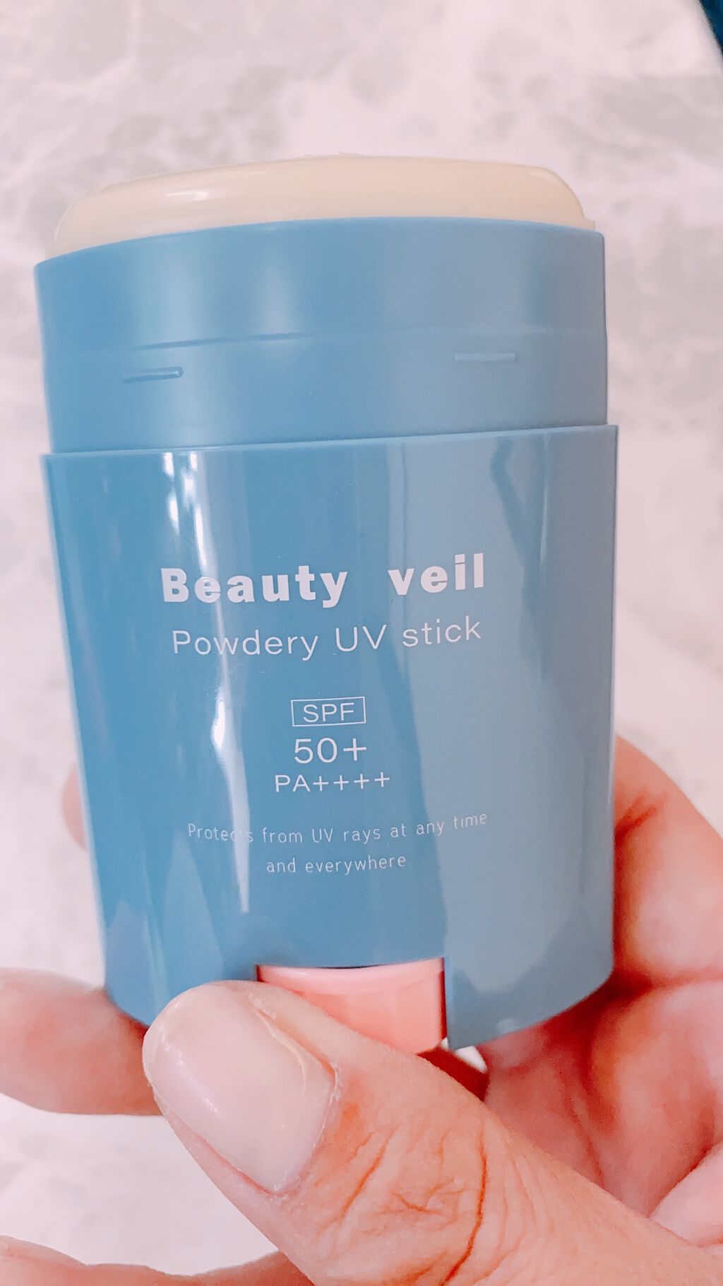 パウダリーUVスティック/Beauty veil/日焼け止めスティックを使ったクチコミ（2枚目）
