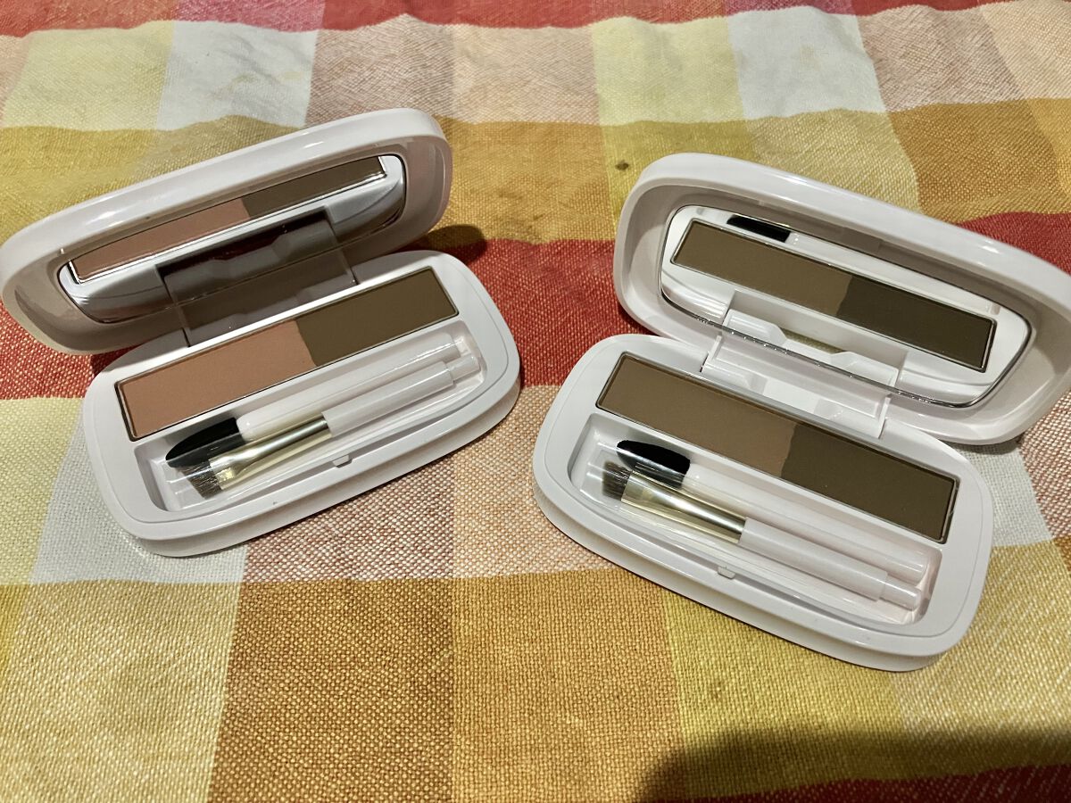 パウダーアイブロウ DB ダークブラウン/media luxe/パウダーアイブロウを使ったクチコミ（2枚目）