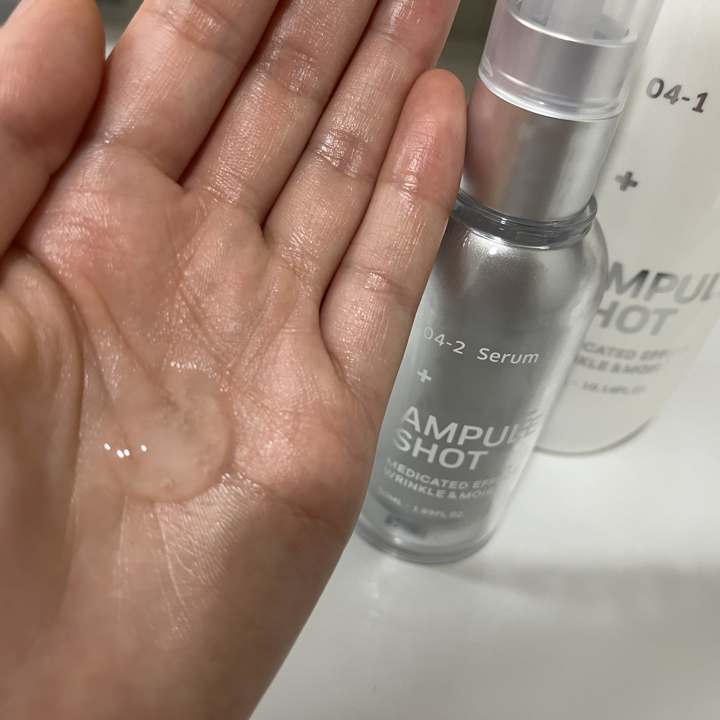 薬用 エフェクト リンクル＆モイスト ローション/AMPULE SHOT/化粧水を使ったクチコミ（3枚目）