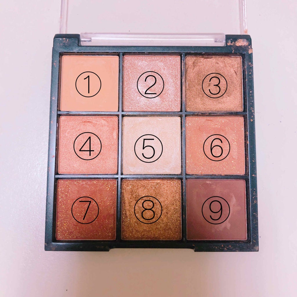 UR GLAM BLOOMING EYE COLOR PALETTE/U R GLAM/アイシャドウパレットを使ったクチコミ(3枚目)