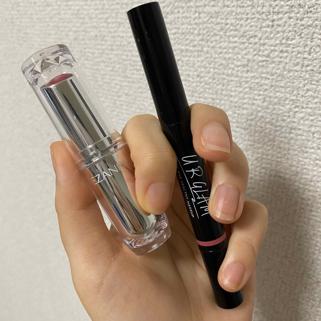 ラスティンググロスリップ/CEZANNE/口紅を使ったクチコミ（1枚目）