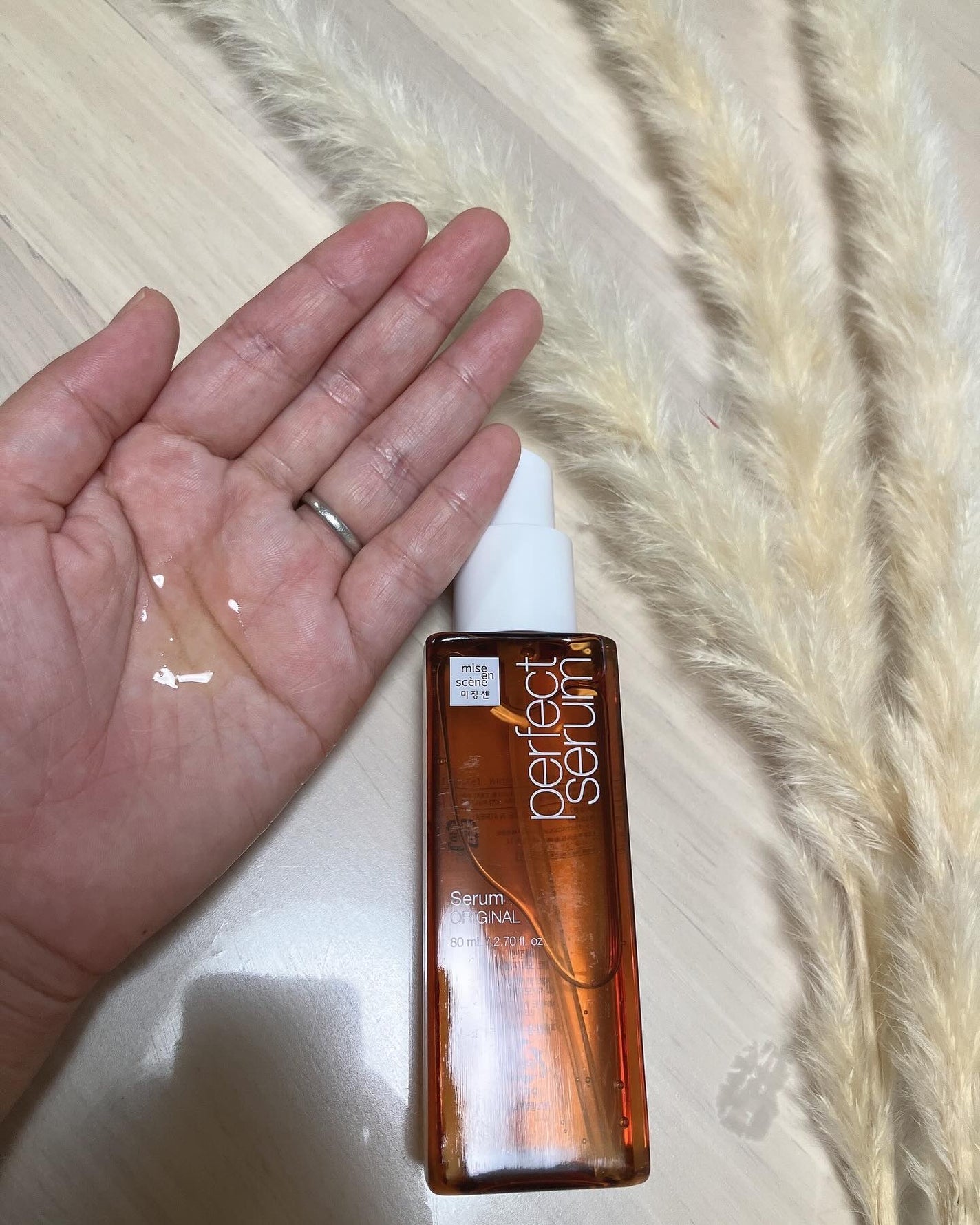 パーフェクトセラム オリジナルセラム/miseenscene/アウトバストリートメントを使ったクチコミ(2枚目)