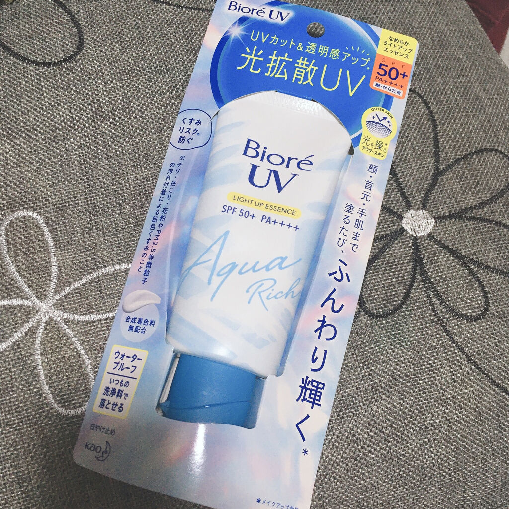 ビオレUV アクアリッチ ライトアップエッセンス/ビオレ/日焼け止めクリームを使ったクチコミ（2枚目）