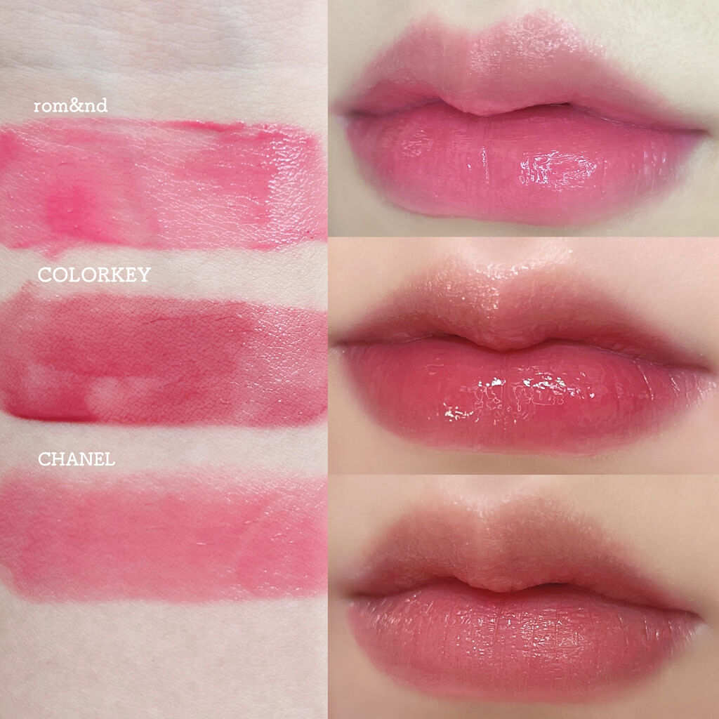 シャインミラーティント R715 ダスティローズ/COLORKEY/リップティントを使ったクチコミ（2枚目）