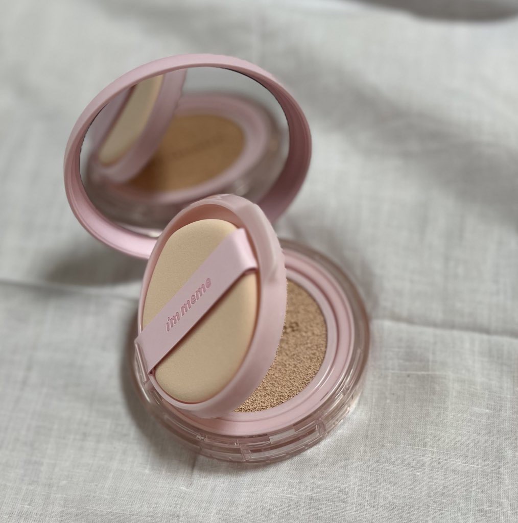 ワンダーベルベットラスティングクッション/i’m meme/クッションファンデーションを使ったクチコミ（1枚目）