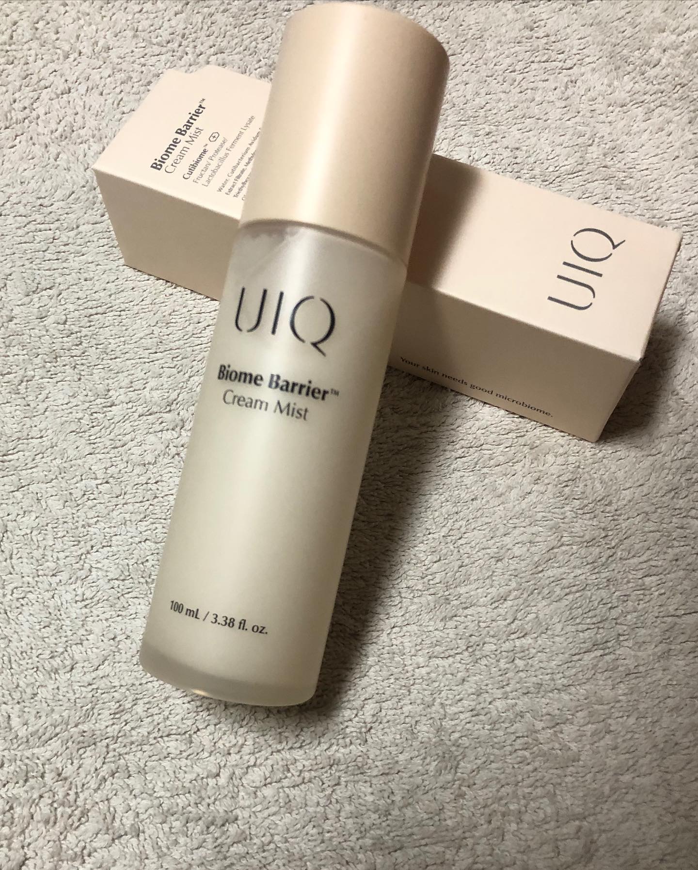 バイオームバリア クリームミスト/UIQ/ミスト状化粧水を使ったクチコミ（1枚目）