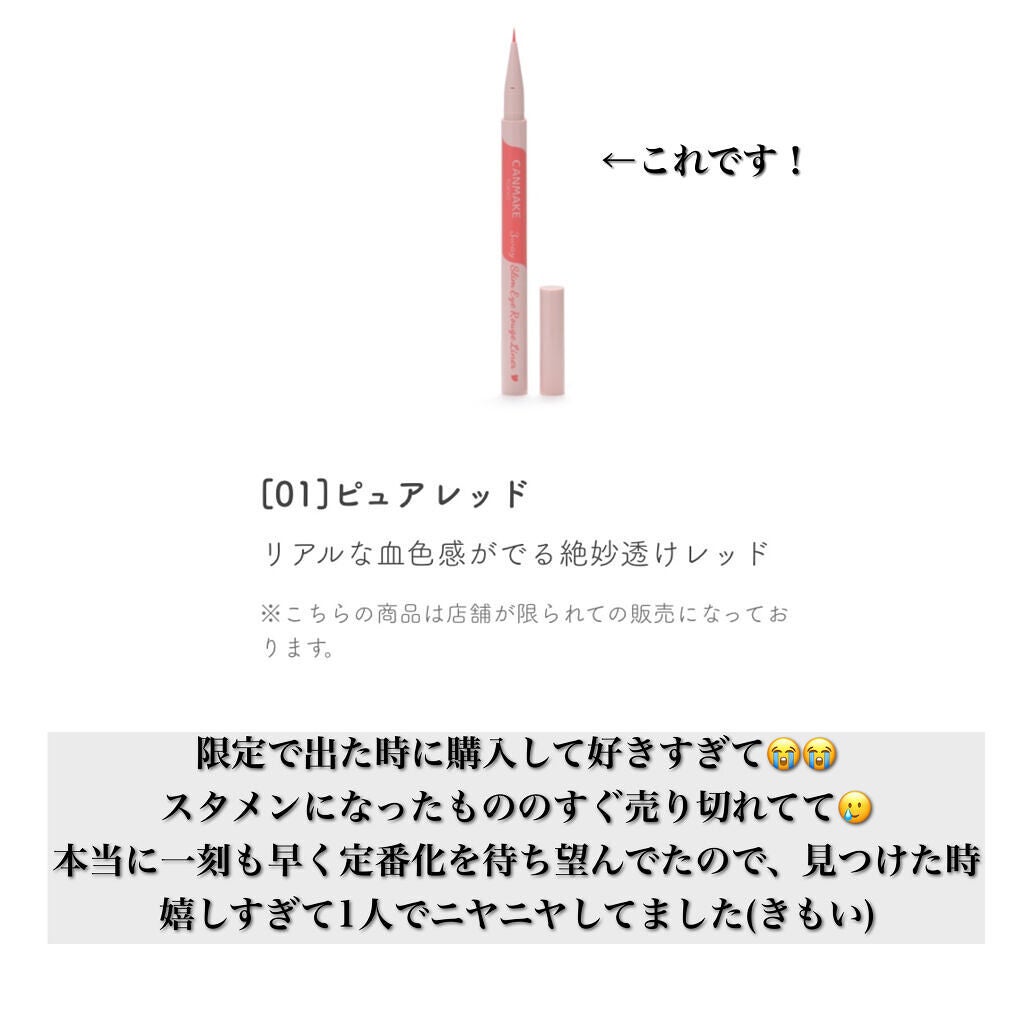 3wayスリムアイルージュライナー/キャンメイク/リキッドアイライナーを使ったクチコミ(2枚目)