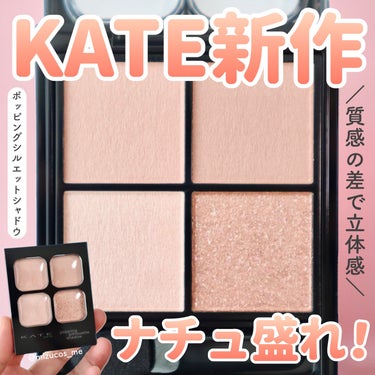 ポッピングシルエットシャドウ OR-1 アプリコットポップ/KATE/アイシャドウパレットを使ったクチコミ（1枚目）