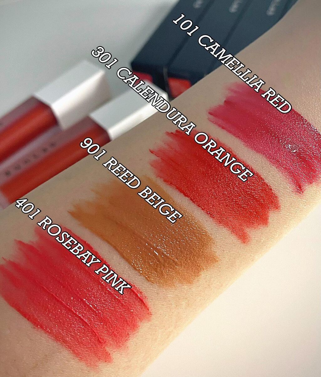 カラーウェイベルベットリップティント/BUNLAB/リップティントを使ったクチコミ(2枚目)