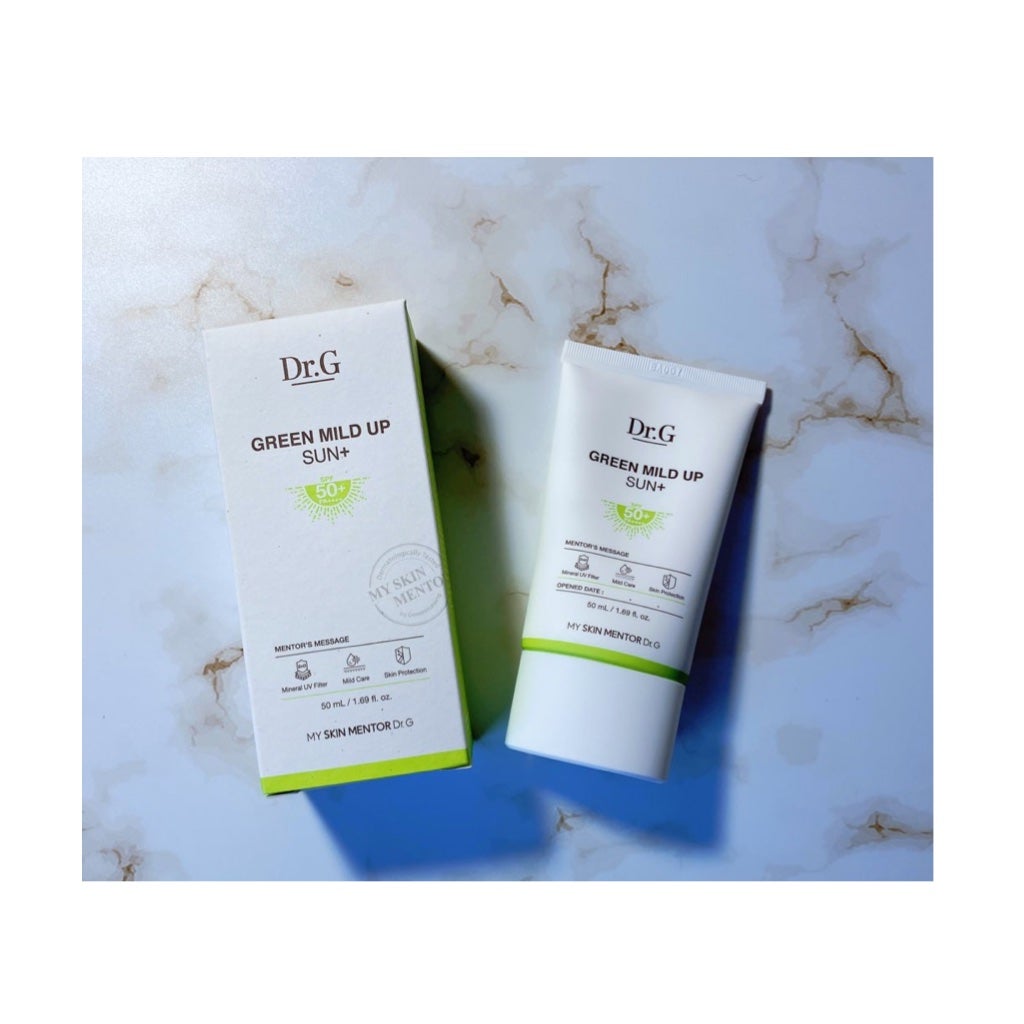 グリーンマイルドアップサンプラス/Dr.G/日焼け止めクリームを使ったクチコミ(1枚目)