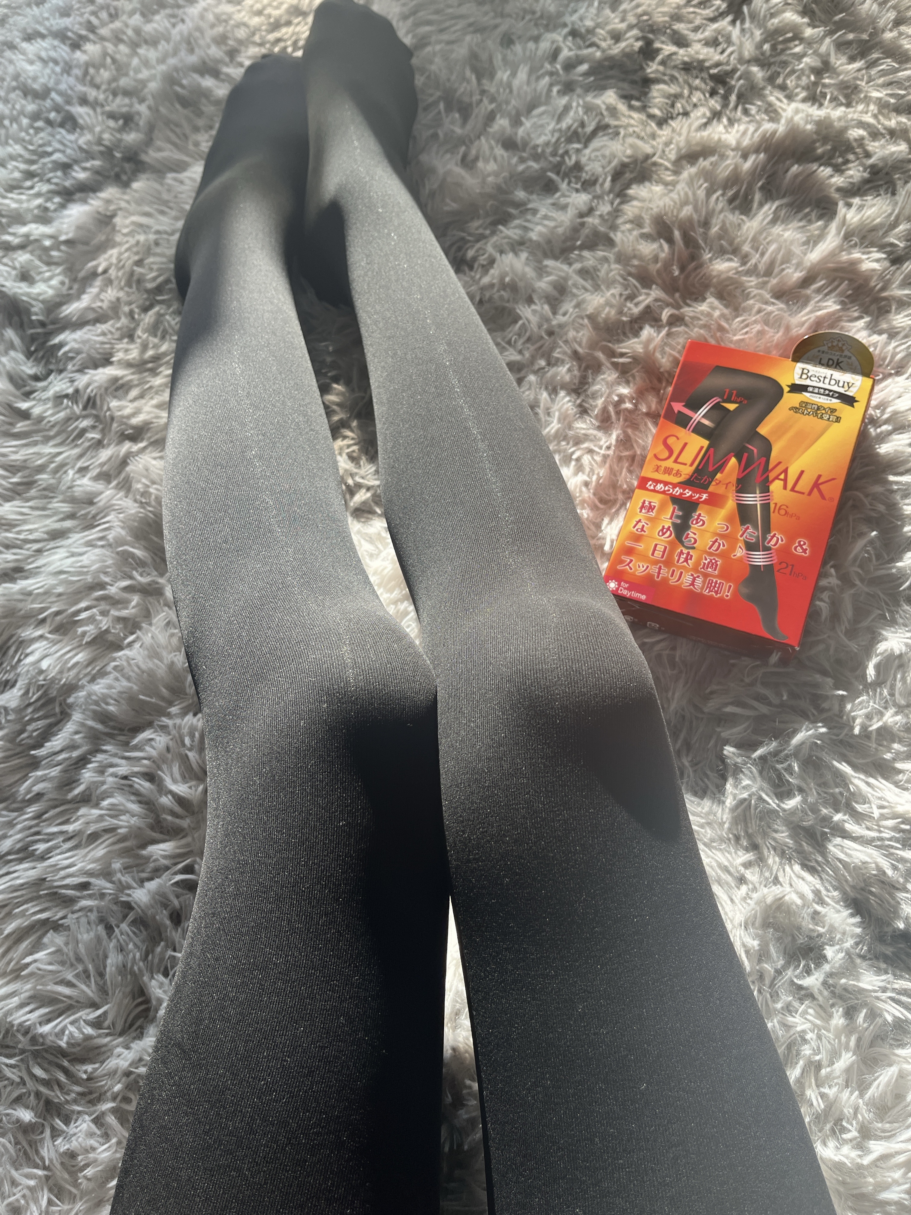 スリムウォーク 美脚あったかタイツ なめらかタッチ/SLIMWALK/着圧ソックス・レギンスを使ったクチコミ（2枚目）