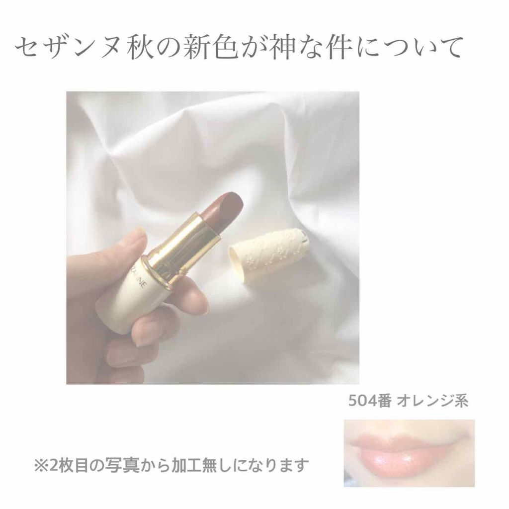 ラスティング リップカラーN/CEZANNE/口紅を使ったクチコミ（1枚目）