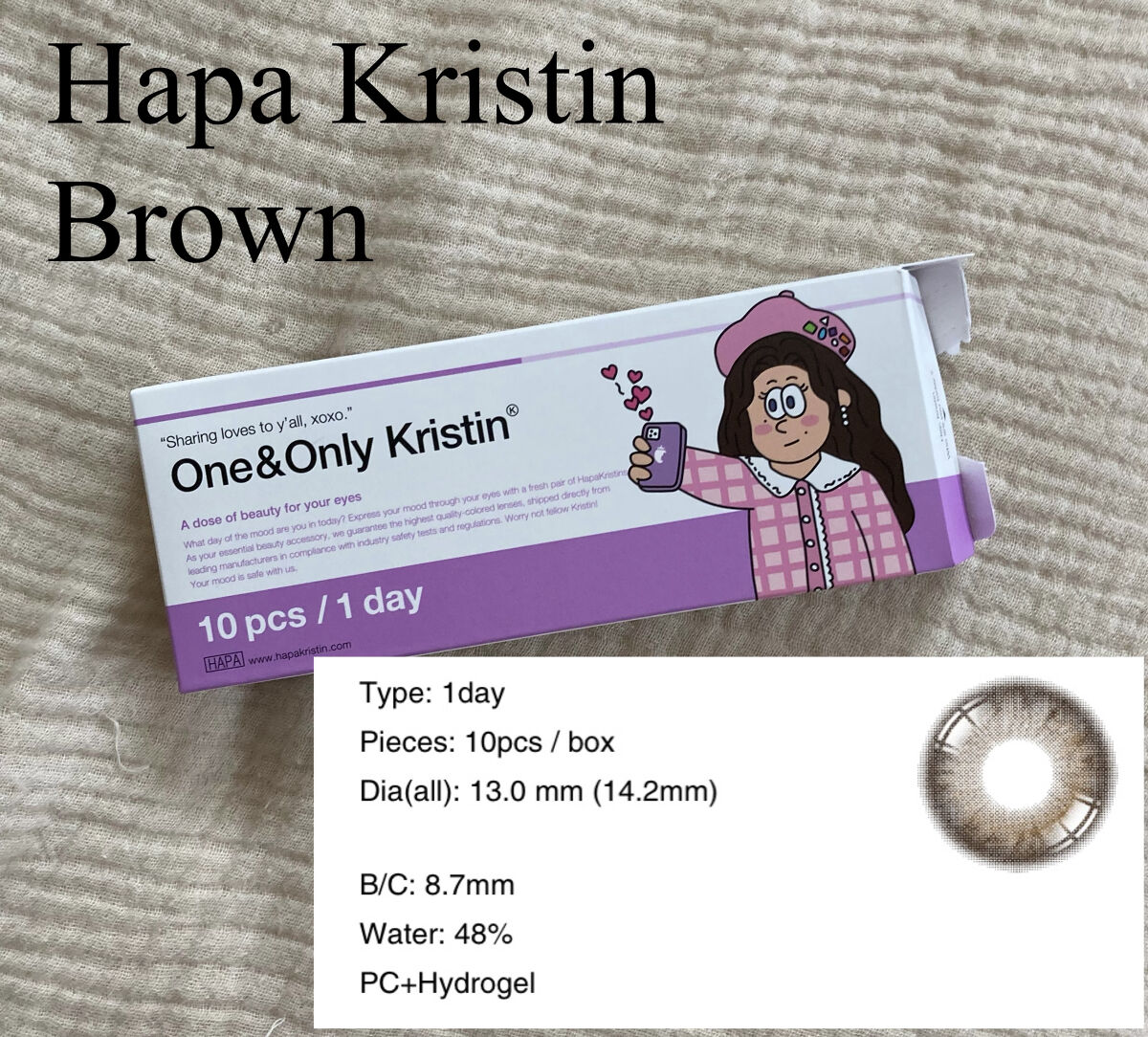 Secretive Kristen/Hapa kristin/カラーコンタクトレンズを使ったクチコミ（1枚目）