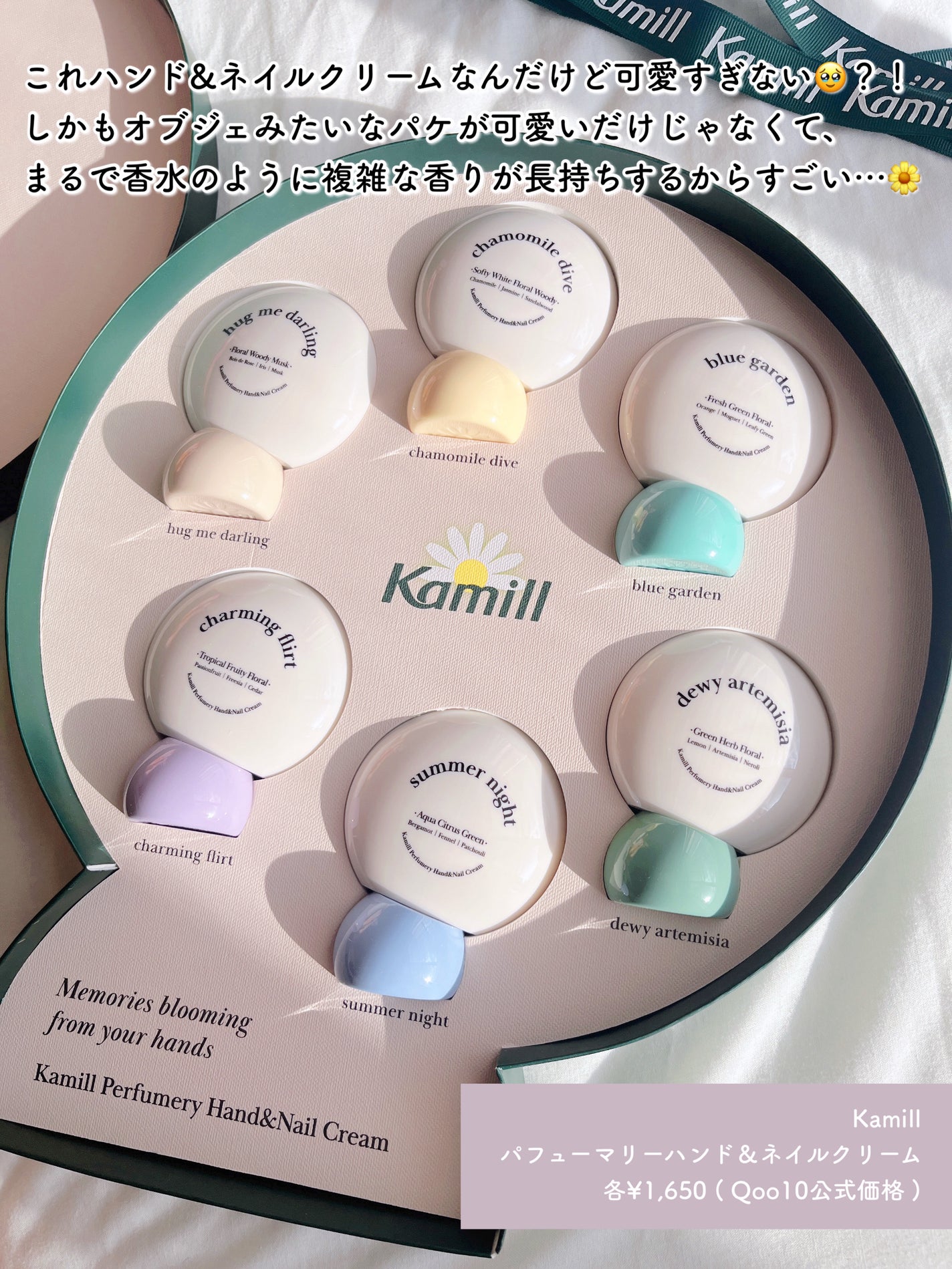 パフューマリー ハンド&ネイルクリーム デューイアルテミシア 50ml/カミール/ハンドクリームを使ったクチコミ(2枚目)