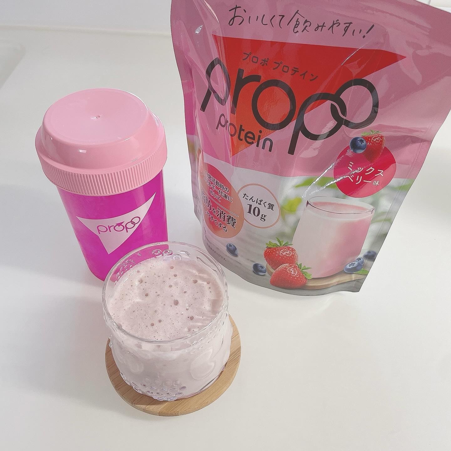 プロポ プロテイン(カフェオレ味)/ロート製薬/その他プロテインを使ったクチコミ（3枚目）