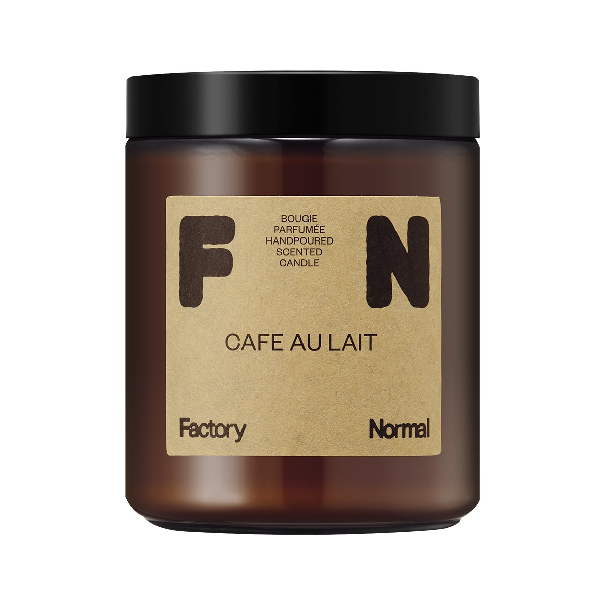 Factory Normal 茶色い瓶 ソイキャンドル - Café Au Lait