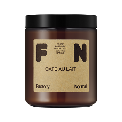 Factory Normal 茶色い瓶 ソイキャンドル - Café Au Lait