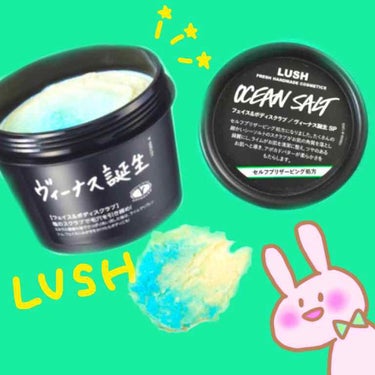 LUSHの「ヴィーナス誕生sp」使ってみました。

お肌の角質を取り除くミネラル豊富なシーソルトを配合しています。
このシーソルトの粒は大きめで粗めで大きさが1粒1粒違う感じがしました。
だからか傷がな