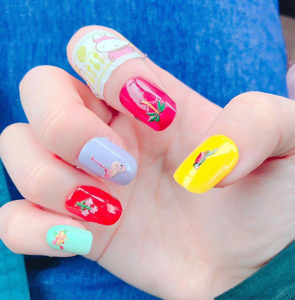 ネイルチップオーバルタイプ/DAISO/ネイルチップ・パーツを使ったクチコミ（1枚目）