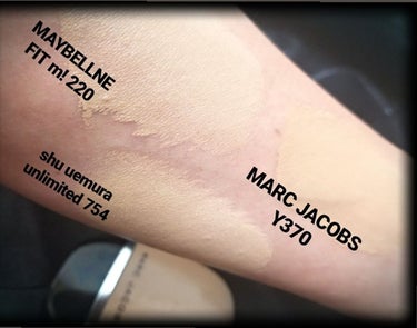 SHAMELESS YOUTHFUL-LOOK 24-H FOUNDATION/MARC JACOBS BEAUTY/リキッドファンデーションを使ったクチコミ（4枚目）