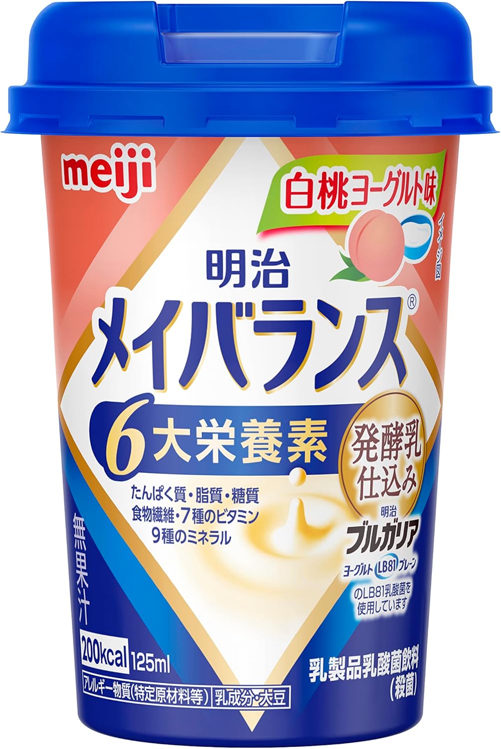 メイバランスミニカップ 発酵乳仕込み（ヨーグルトテイスト） / 明治