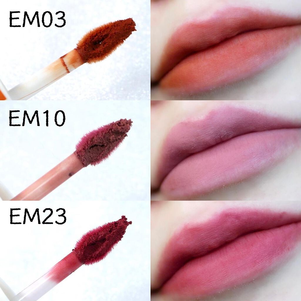 スーパーマットリップ＆チークマッド/INTO U/口紅を使ったクチコミ（3枚目）