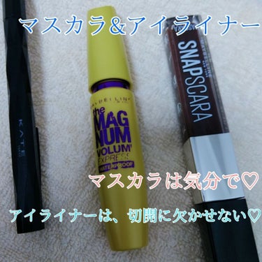 ボリューム エクスプレス マグナム ウォータープルーフ N 02 ブラウン/MAYBELLINE NEW YORK/マスカラを使ったクチコミ（1枚目）