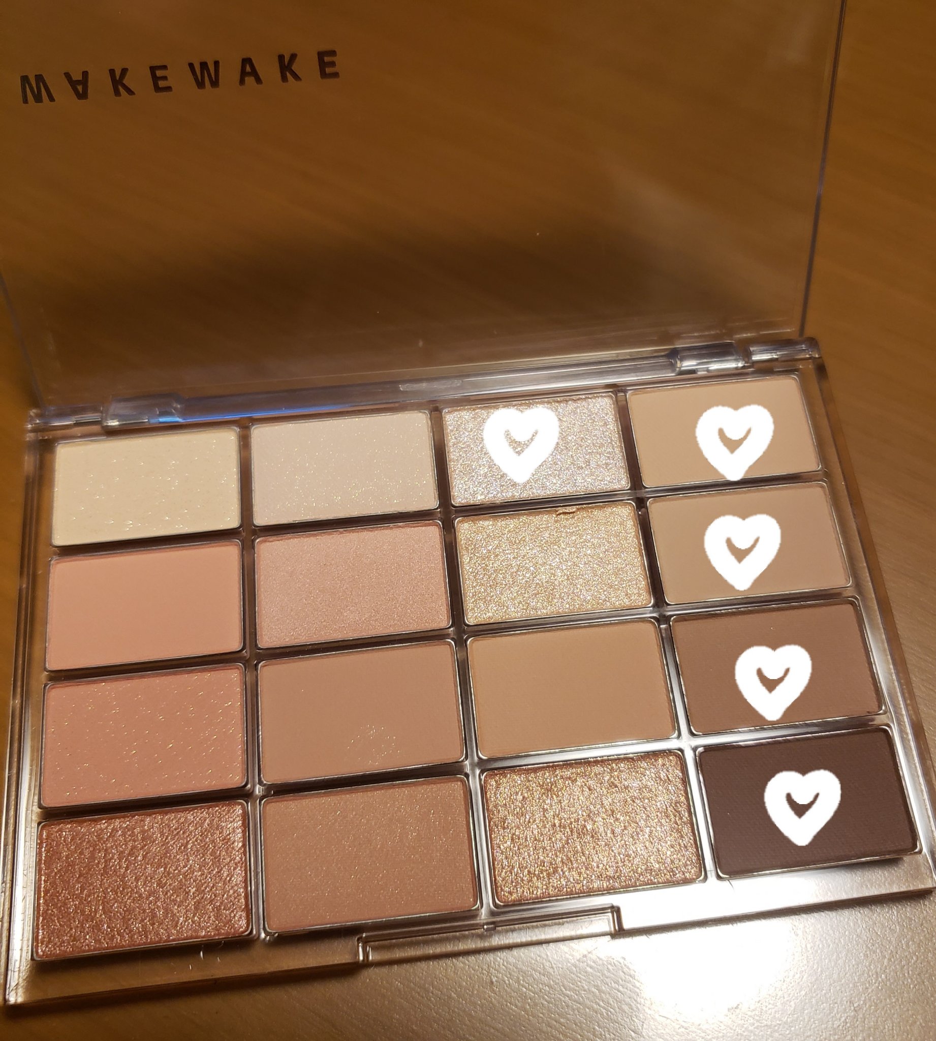 ソフトブラーリングアイパレット/wakemake/アイシャドウパレットを使ったクチコミ（2枚目）