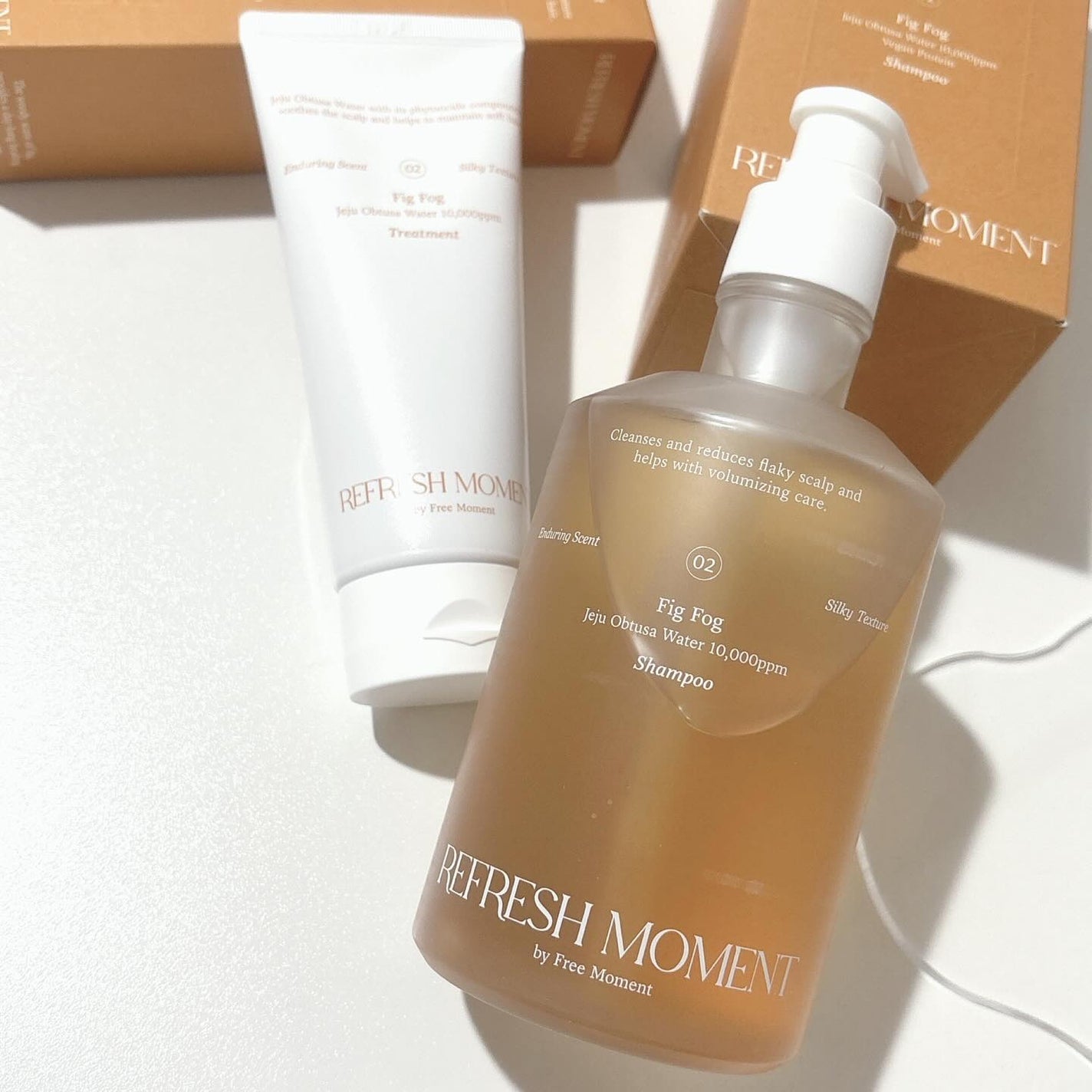 リフレッシュモーメントパフュームシャンプー/トリートメント Fig Fog/Free Moment /市販シャンプーを使ったクチコミ(3枚目)