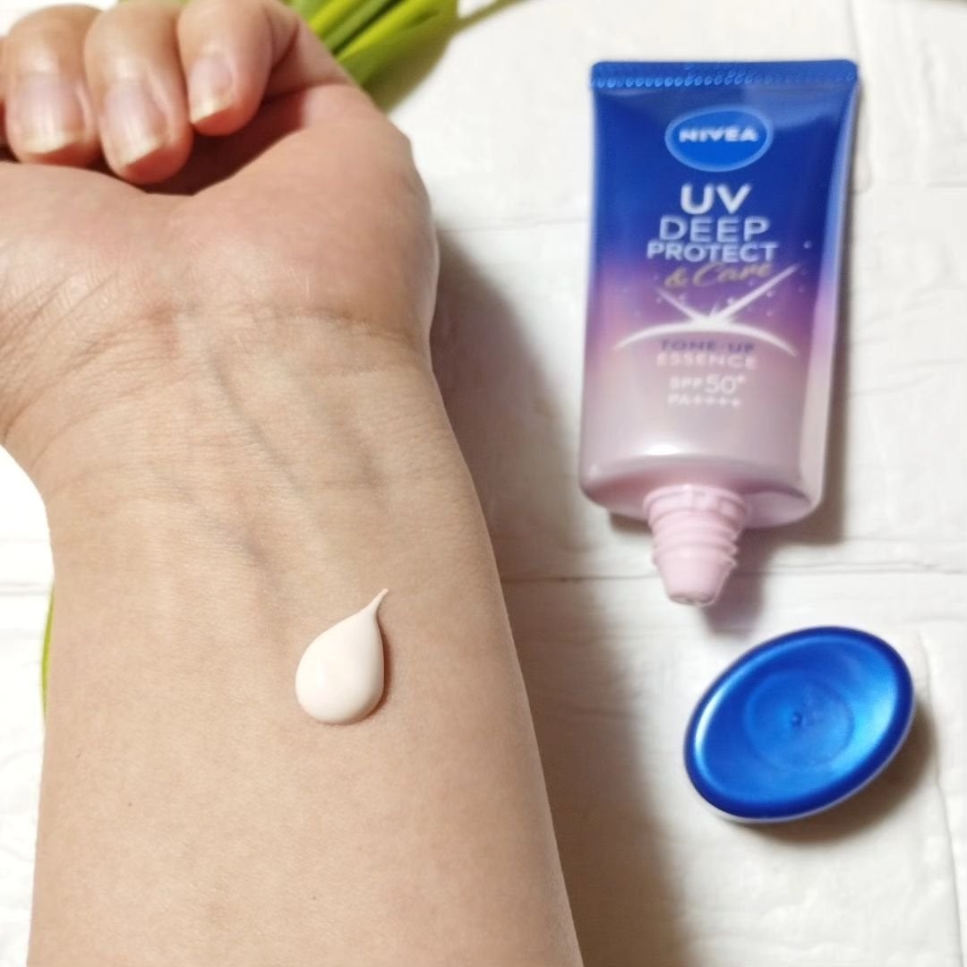 ニベアUV ディープ プロテクト&ケア トーンアップ エッセンス/ニベア/日焼け止めローションを使ったクチコミ(7枚目)