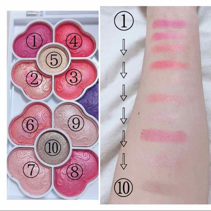 アイカラーパレット/ティアラガール/アイシャドウパレットを使ったクチコミ(2枚目)